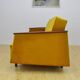 Mid-century yellow velvet sofa daybed, 1960s