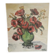 Oil on Canvas Knife Painting Still Life Flowers Poppies Signed M