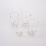 Set of four glasses, Danish design, 1970s, manufactured in Denmark