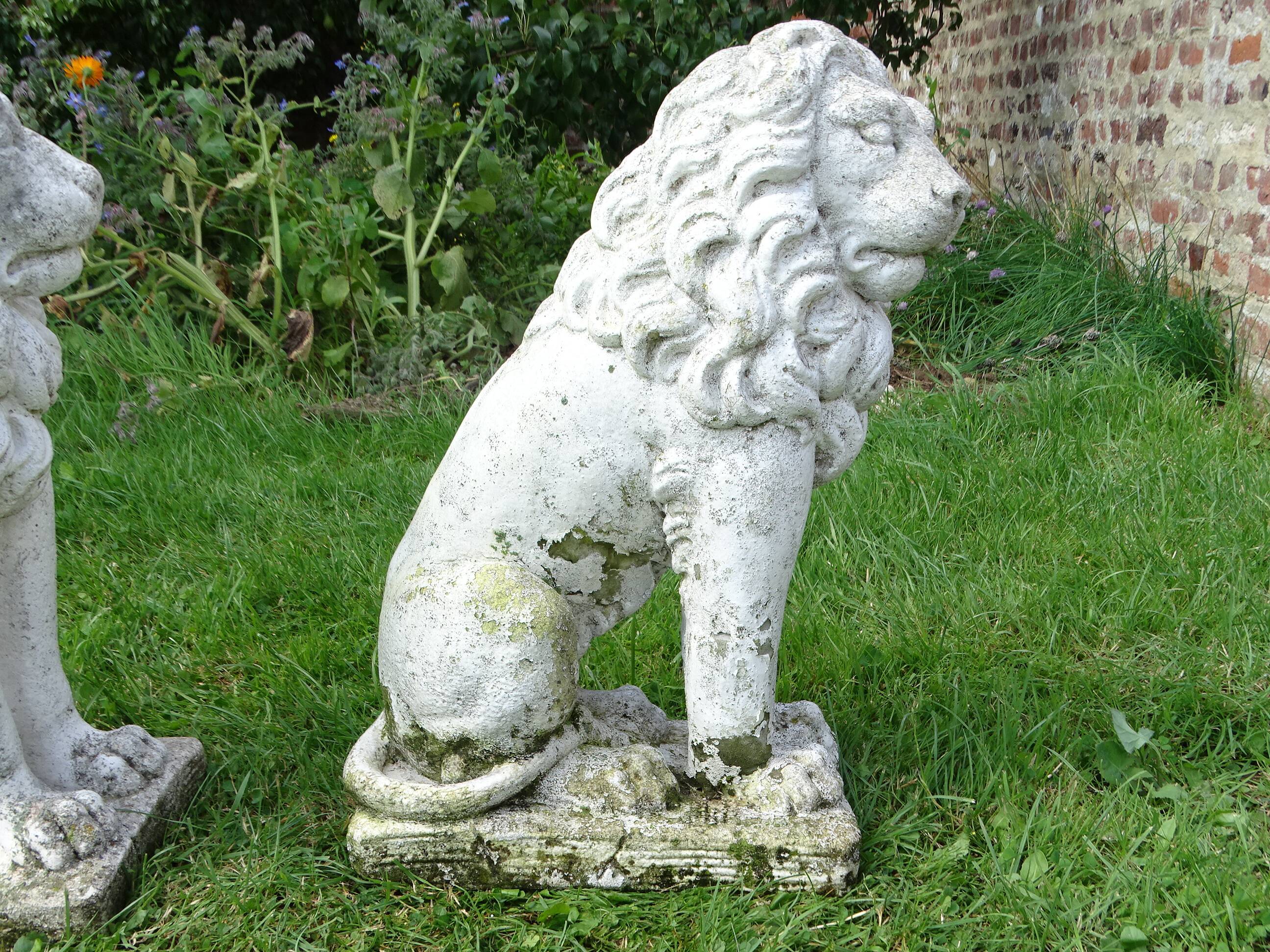 Pair of stone lions