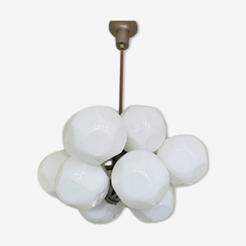 Grape chandelier chrome and opaline vintage