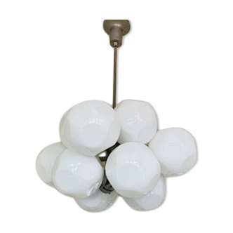 Grape chandelier chrome and opaline vintage