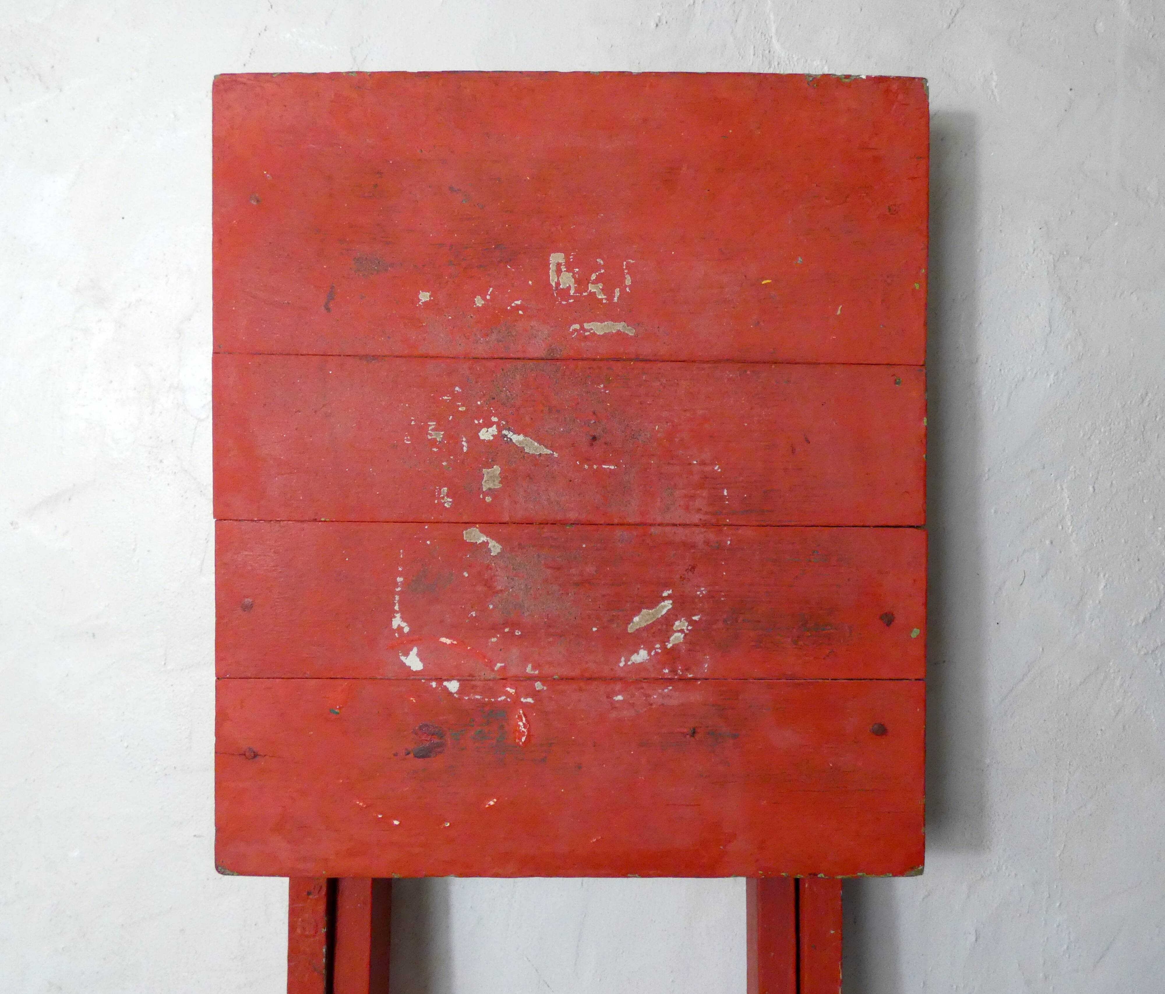 old folding wooden side table