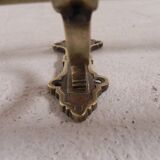 Brass Art Deco wall coat rack, 136 cm wide