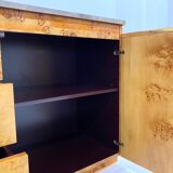 Sideboard glass and brass, circa 1970