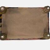 Small kilim ottomans with wooden legs, türkiye, set of 2