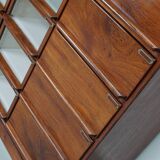 Vintage Dutch Oak / Mahogany Haberdashery Shop Cabinet, 1930s