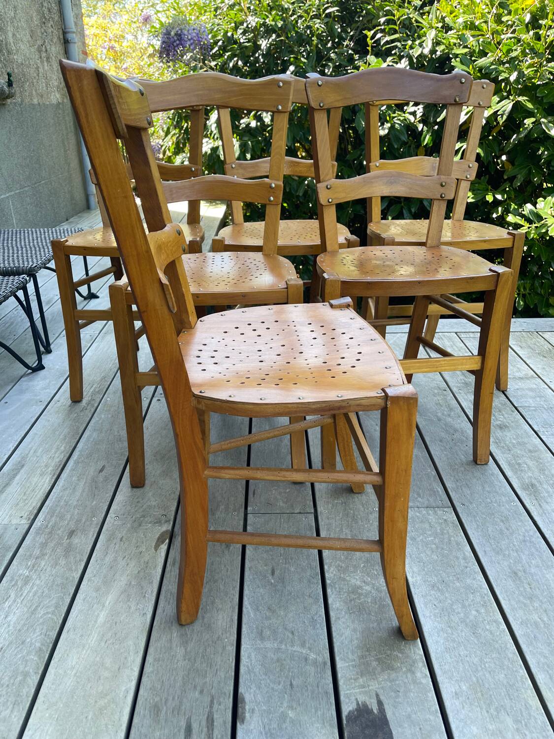 Luterma vintage bistro chairs