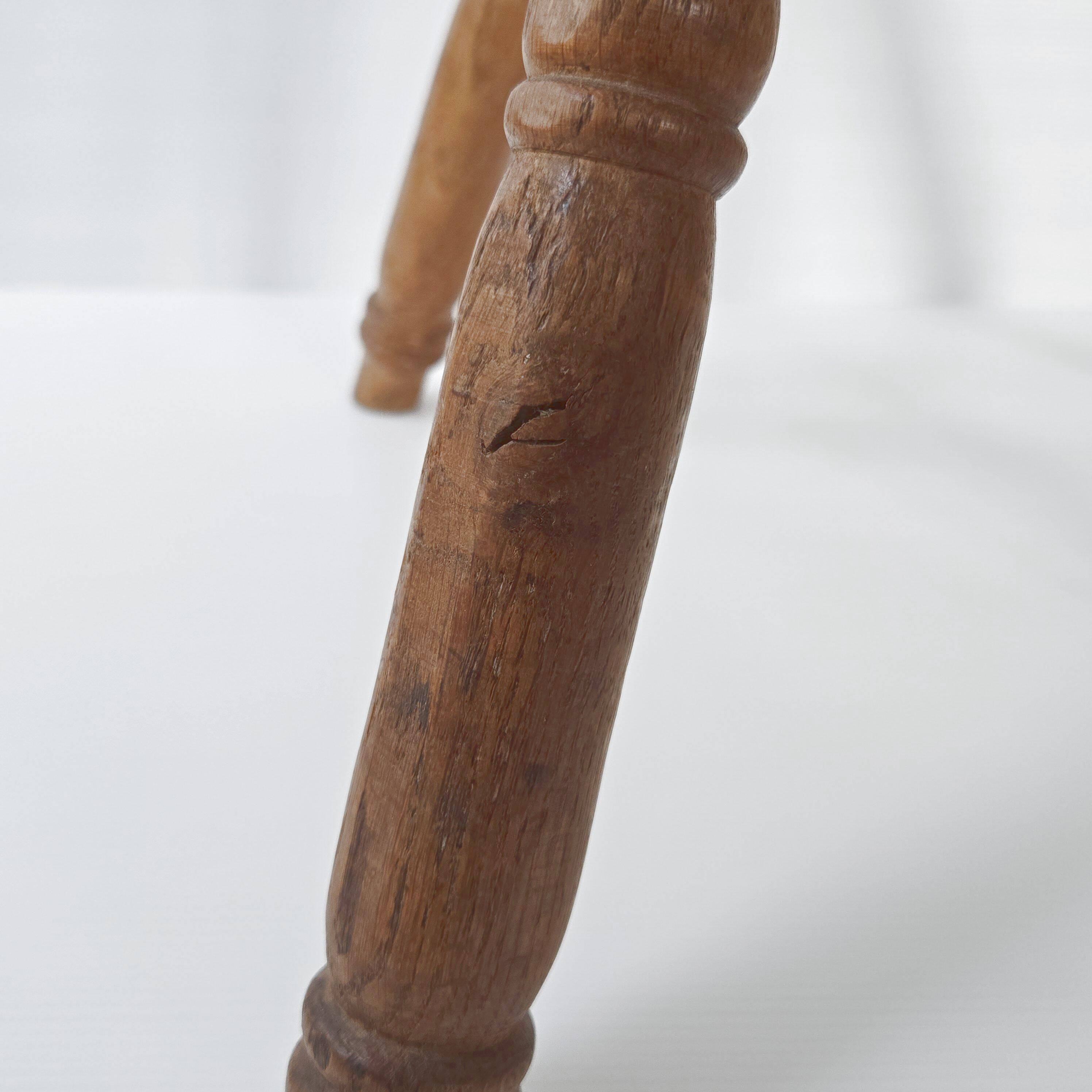 Vintage brutalist stool 1950