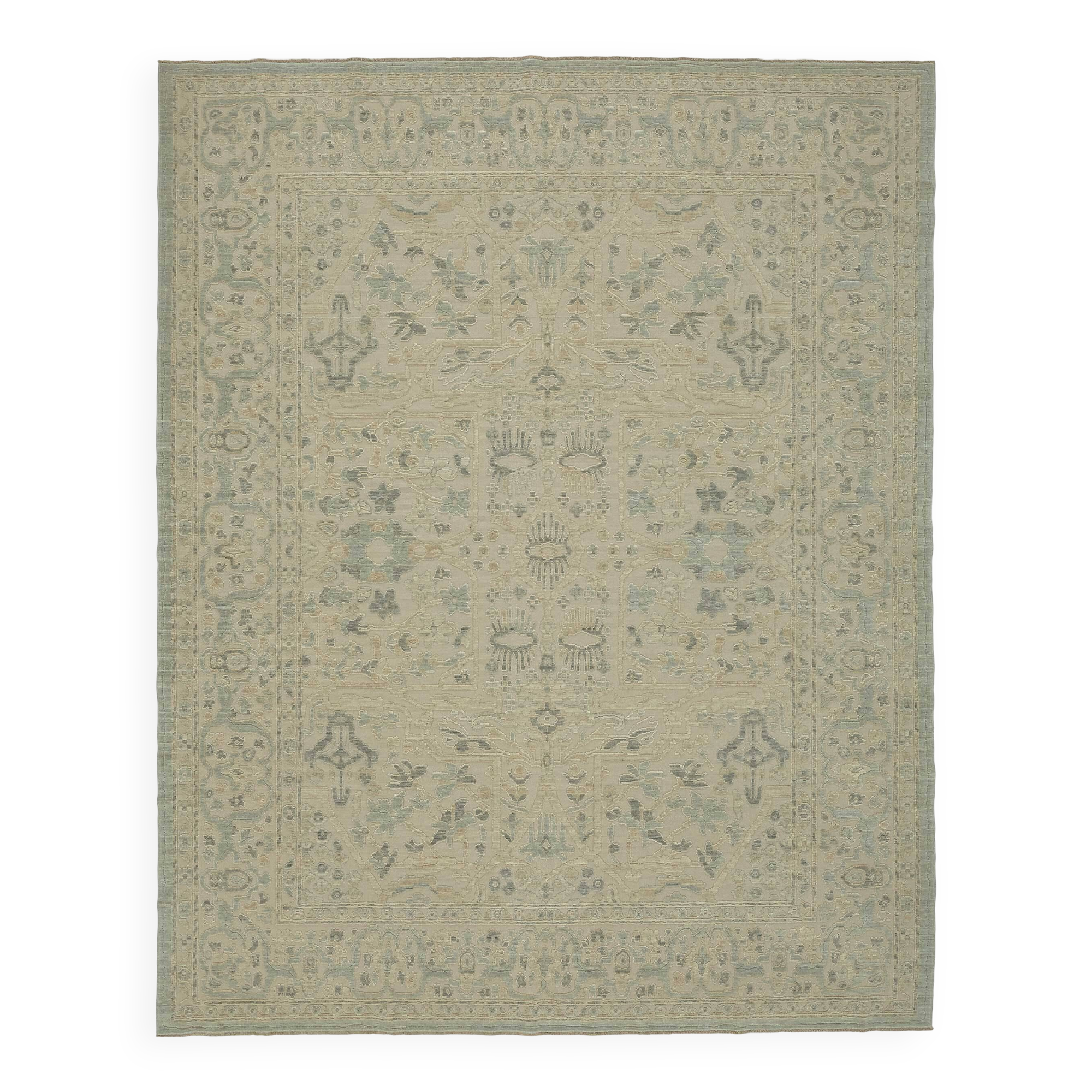 Turkish Handcrafted Loom Oushak Rug 277 cm x 345 cm