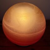 Vintage Saturn table lamp 70s WOFI, space age floor