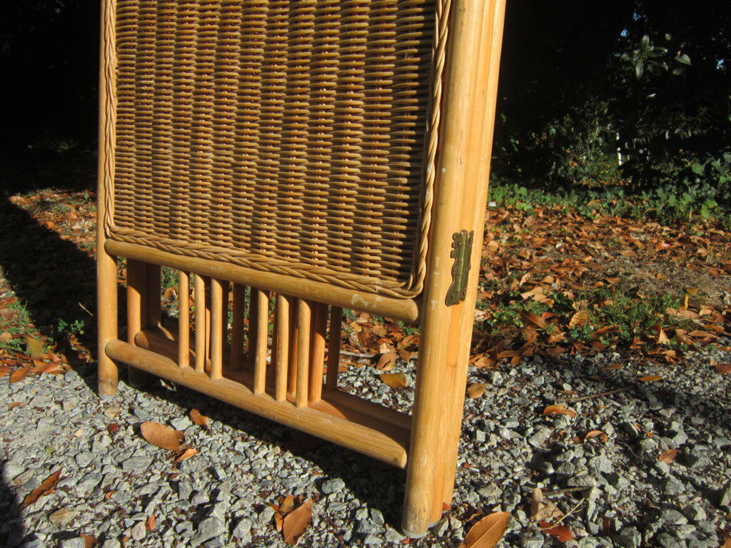 Rattan screen 70-80's