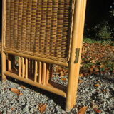Rattan screen 70-80's