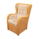 Vintage lounge armchair in wicker Italian design