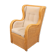 Vintage lounge armchair in wicker Italian design