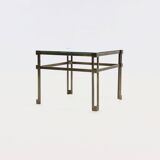 Solid Cast Bronze Side Table 1970s