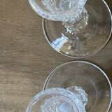 Set of two Arques crystal candle holders