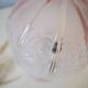Art Deco pink glass lamp