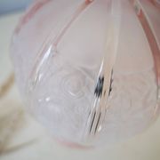 Lampe art déco verre rose