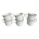 Lot de 6 tasses porcelaine Apilco