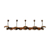 Antique coat rack with hooks