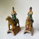 Ming period terracotta equestrian ridge tile