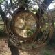 vintage rattan mirror