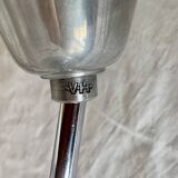 Art Deco pendant light in white opaline