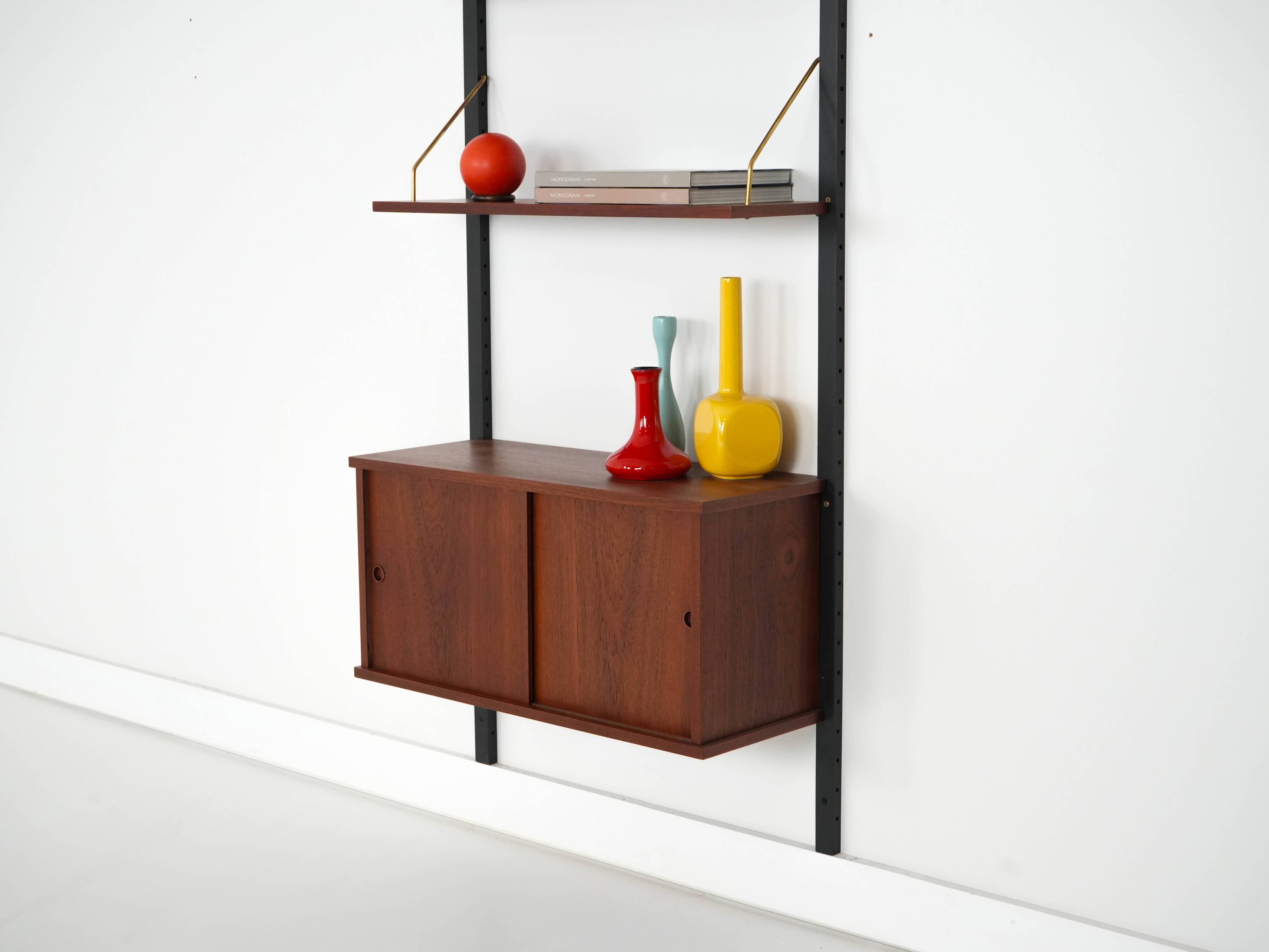 Teak shelving unit, Danish design, 1960s, production: Denmark