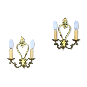 paire d'appliques pampilles