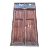 Double entrance door 227x142.2cm oak multi-point lock and frame