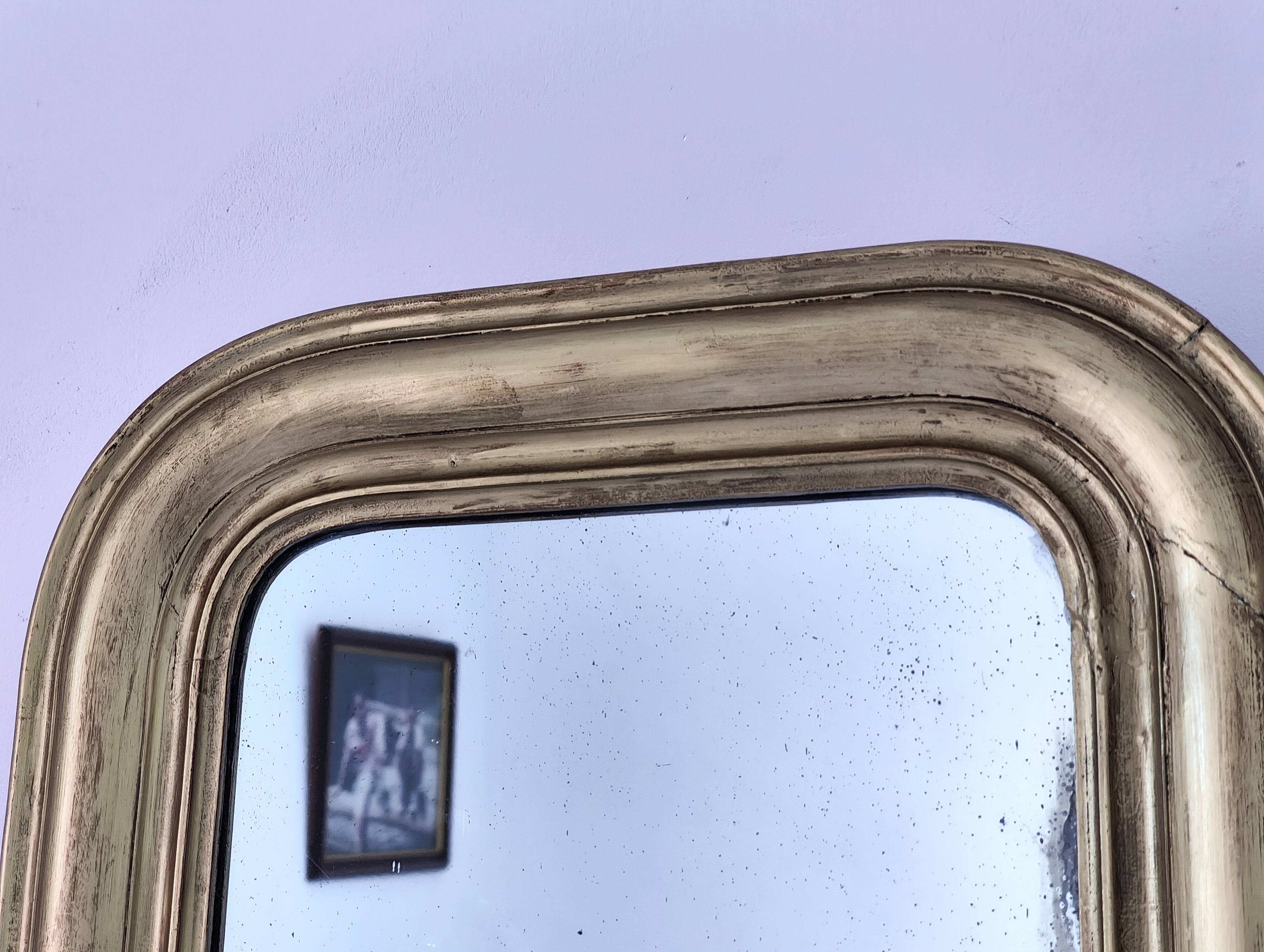 Antique Louis Philippe mirror 57 X 44 cm