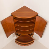 Agner Christoffersen mid-century modern corner cabinet in teak, Denmark, 1950s