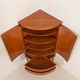 Agner Christoffersen mid-century modern corner cabinet in teak, Denmark, 1950s