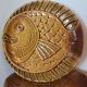 10 flat plates fish décor in vintage Sarreguemines slip
