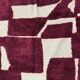 Pure Moroccan wool carpet in burgundy, size 200 x 300 cm.