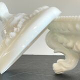 Vintage opaline glass candy dish