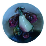 Plate in pear slip in relief late nineteenth early twentieth century