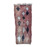 Red Boujad Moroccan rug - 221 x 89 cm