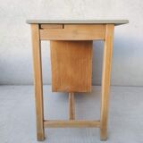 Vintage desk in beech and oak 60s