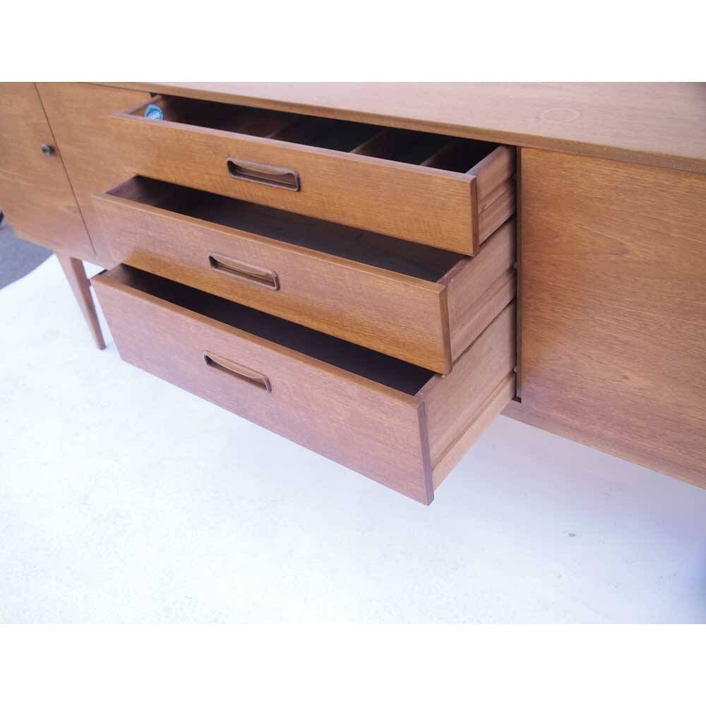 Long Scandinavian vintage sideboard Nathan