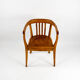 1940s Gropius chair solid beech wood oiled