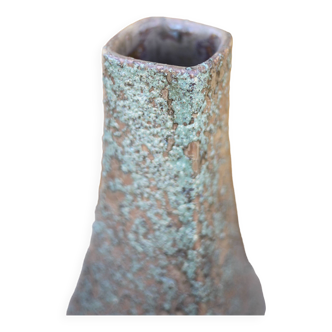 Vase céramique granité, vase vintage, collection, fat lava, vase crispé