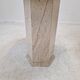 Set of 2 Italian Travertine Pedestals or Side Tables, 1980s