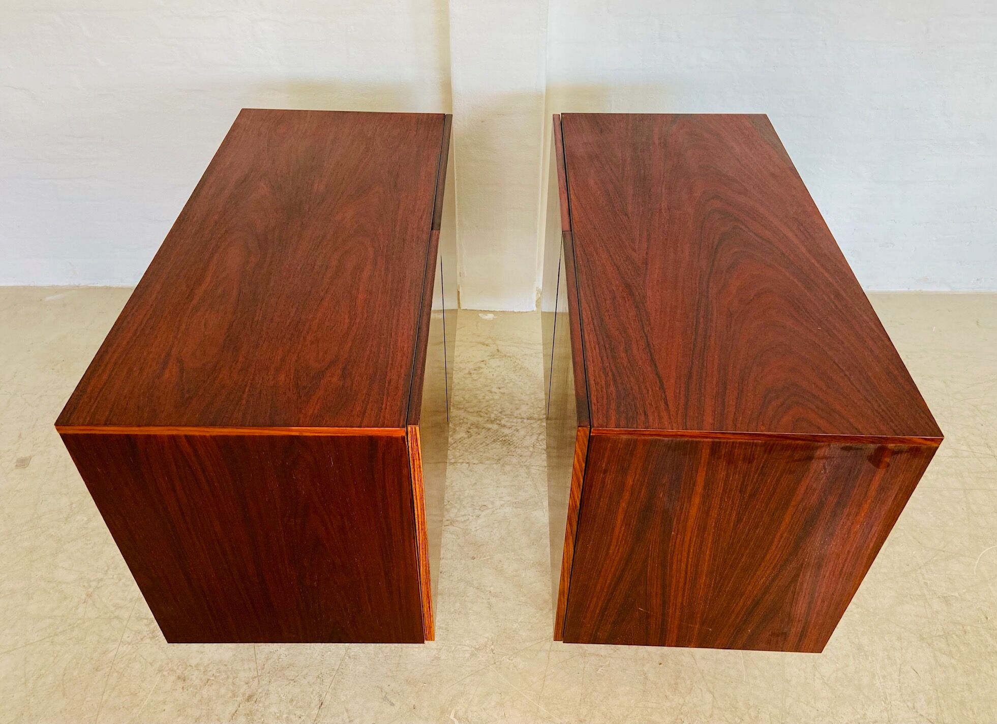 Vintage Danish mid-century matching rosewood sideboards 1960s