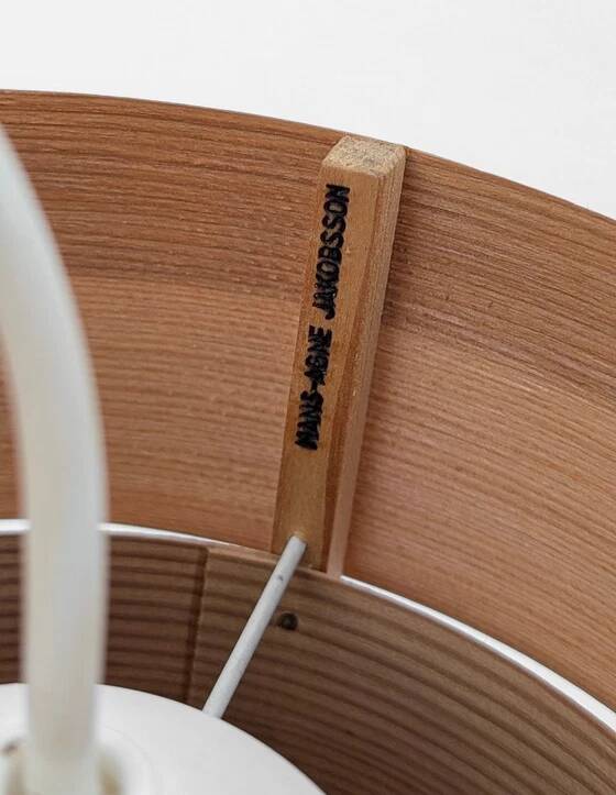 Suspension by Hans-Agne Jakobsson in pine veneer for AB Ellysett, Sweden 1960.