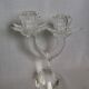 Chandelier candle holder flower in handcrafted cut crystal