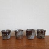 Set of 4 ceramic shells