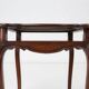 Elegant antique French card table in wood with 2 drawers, ca. 1900