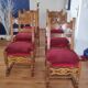 Set of 6 Louis XIII / Renaissance style chairs - carved solid oak
